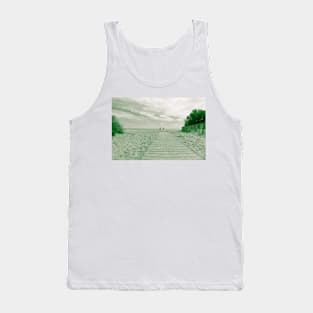 Vintage beach scene. Tank Top